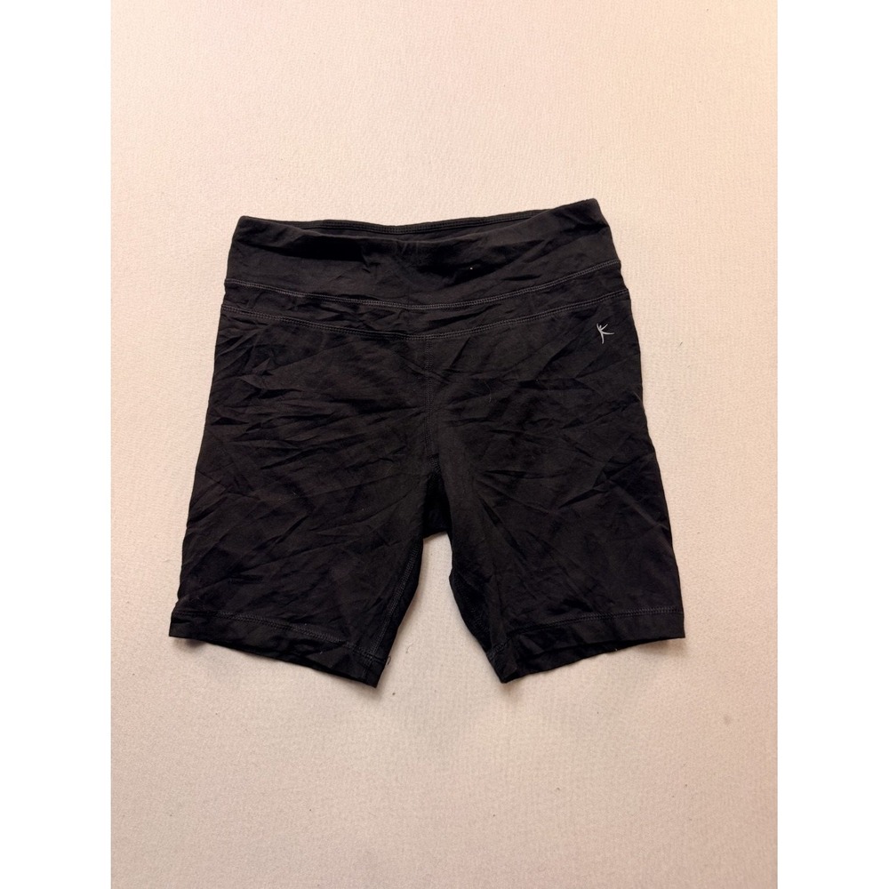 Danskin Now Bike Shorts Girls 8 Black Good Cotton Spandex Fitted Activewear